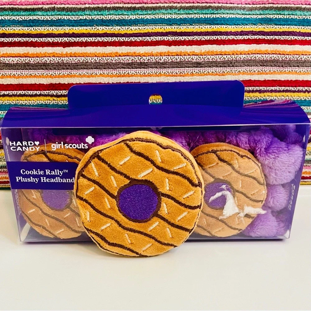 Hard Candy x Girl Scouts Cookie Rally Plush Headband Samoas Ltd Edition NIB